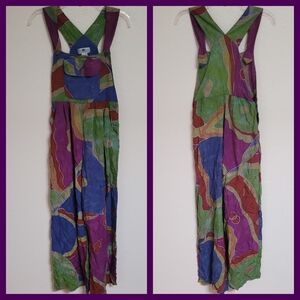 The Daily Planet Colorful Abstract Overalls